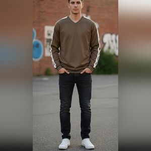 🇺🇦 Closet Sale Japanese Y2K vneck sweatshirt Anime